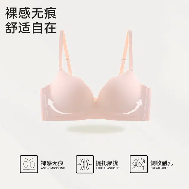 都市丽人 小胸聚拢舒适无痕无钢圈收副乳美背文胸 女款