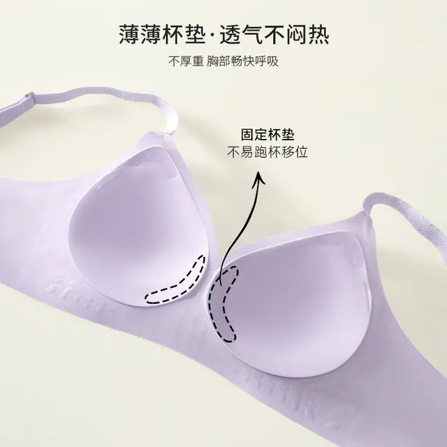 都市丽人 超薄冰丝凉感内衣女士夏薄款小胸聚拢收副乳防下垂无痕胸罩文胸 女款