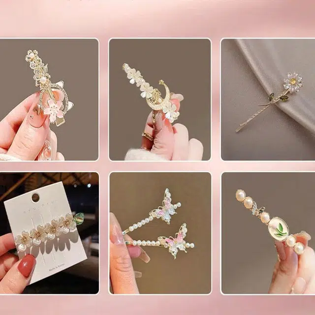 妖娆猫 浪漫法式复古甜美礼盒优雅时尚造型感气质日常通勤 合金 发夹 女款