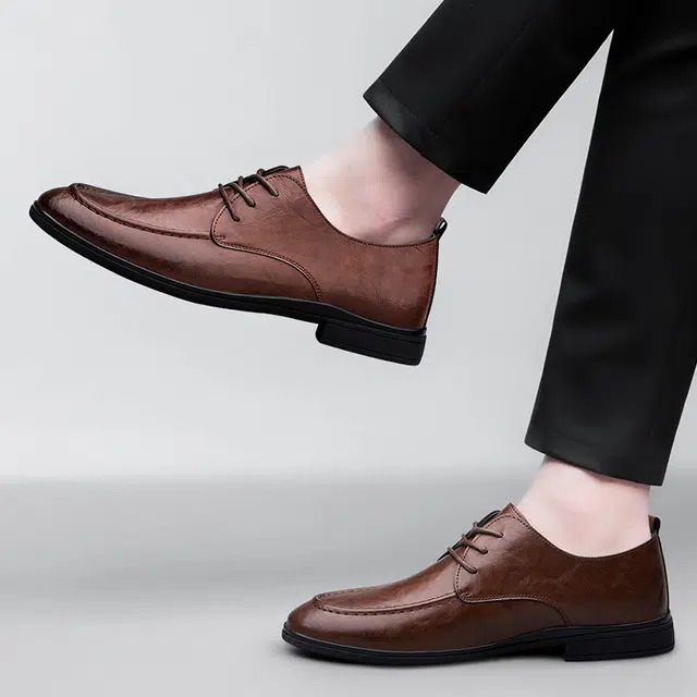 公牛雷霆 二层牛皮猪皮 舒适时尚 休闲鞋 男款