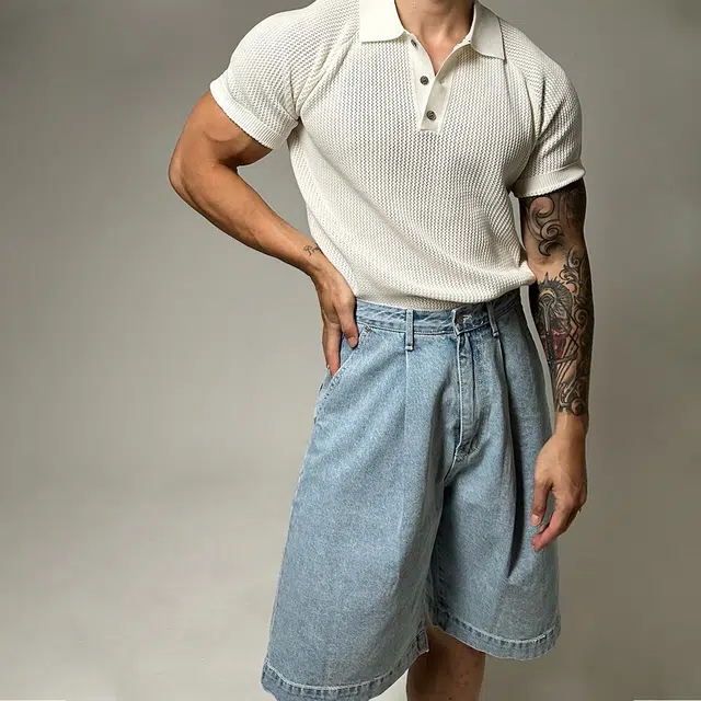 NEVER RULE vintagecleanfitPolo