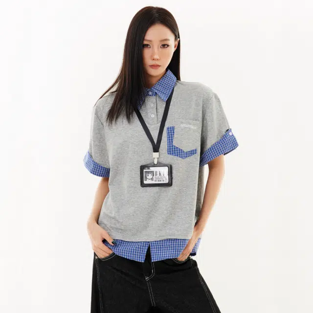 NEVER RULE vintagecleanfitPolo