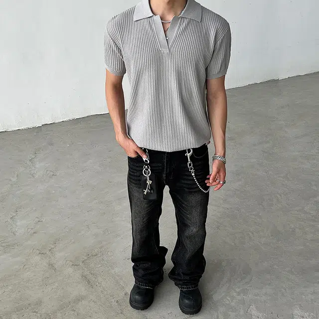 NEVER RULE vintagecleanfitPOLO