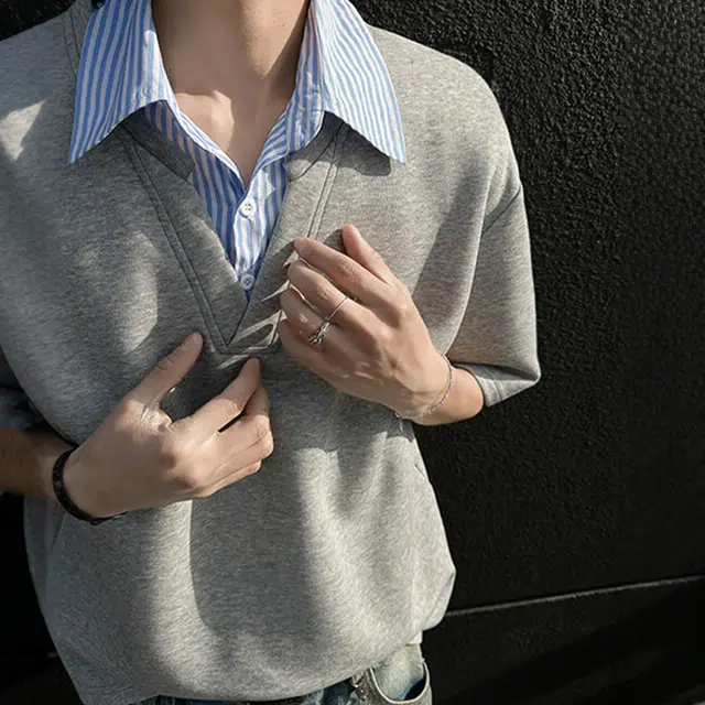 NEVER RULE vintagecleanfitPOLO