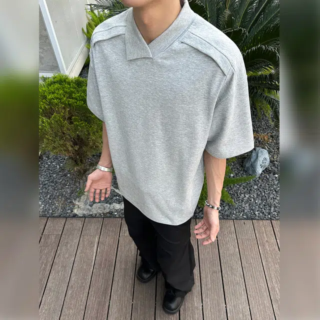 NEVER RULE insvintagecleanfitPolo