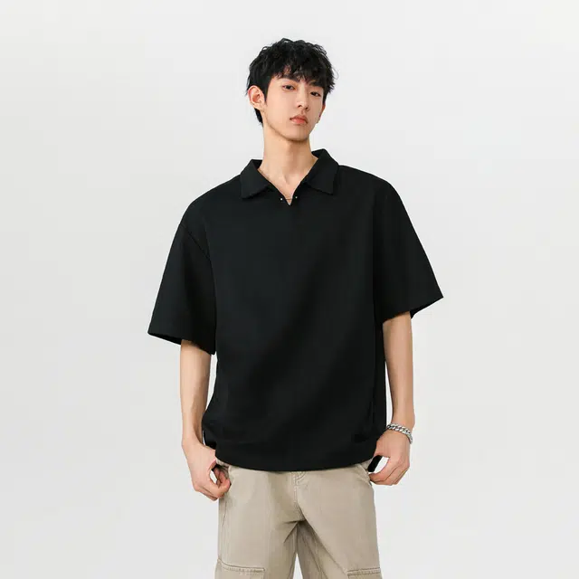 NEVER RULE vintagecleanfitPolo