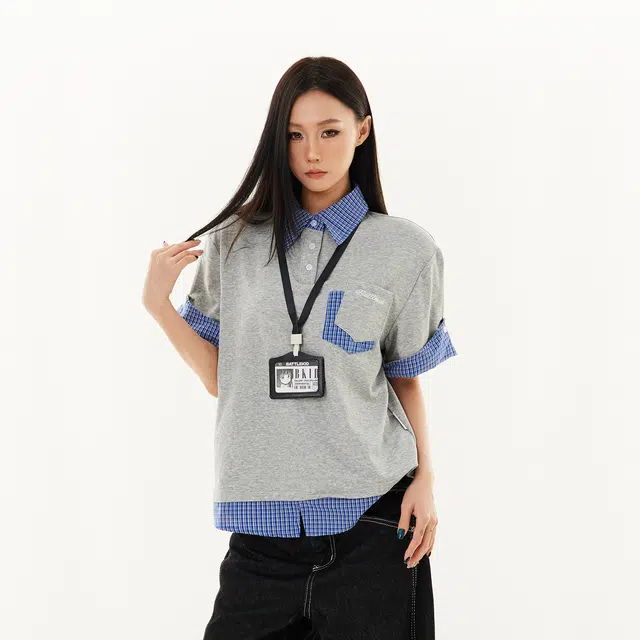 NEVER RULE vintagecleanfitPolo