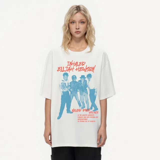 NEVER RULE vintageoversizeT