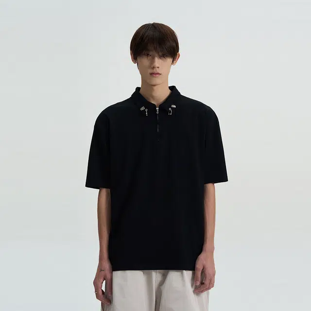 NEVER RULE vintagecleanfitPolo