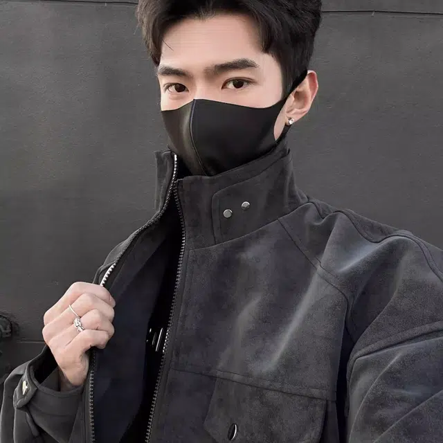 寻星记 机能风机车服纯色垂感慵懒学院风百搭休闲皮衣 男女同款