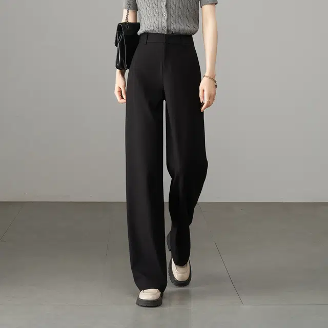 娅丽达 舒适简约百搭直筒休闲裤 女款