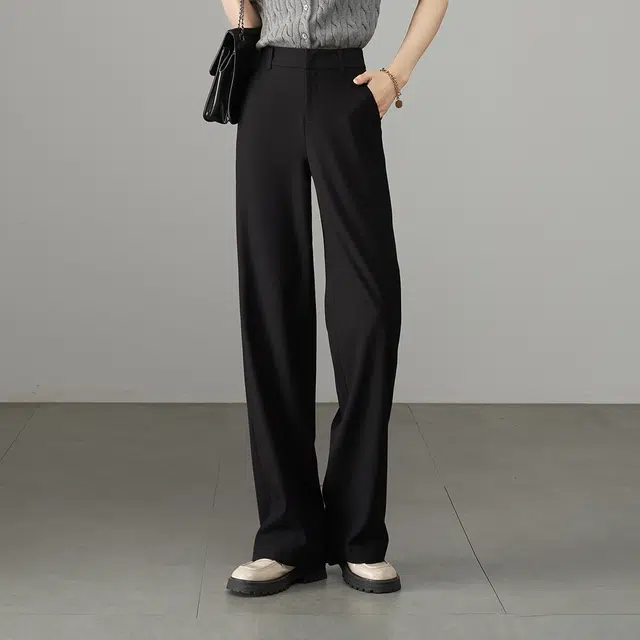 娅丽达 舒适简约百搭直筒休闲裤 女款