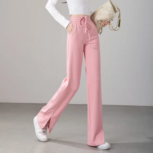 娅丽达 窄版阔腿开叉休闲裤 女款