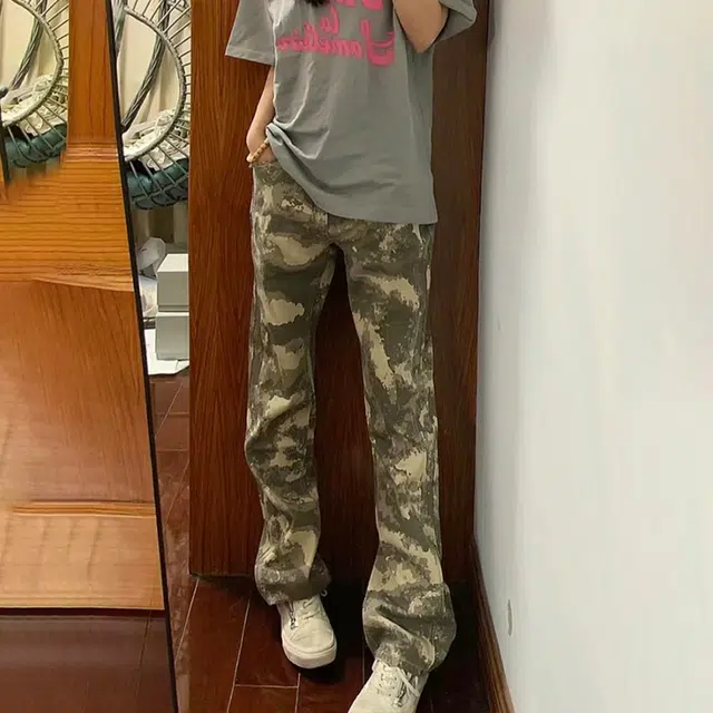 美式高街潮流垂感显高显瘦长裤牛仔裤 男女同款