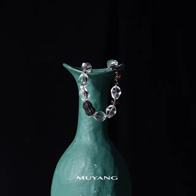 【好事发生】 慕阳 新中式国风复古经典花生小众设计高级感 诸事顺遂 平安喜乐转运珠气质优雅日常百搭好运合成/人造 茶晶 手链 女款