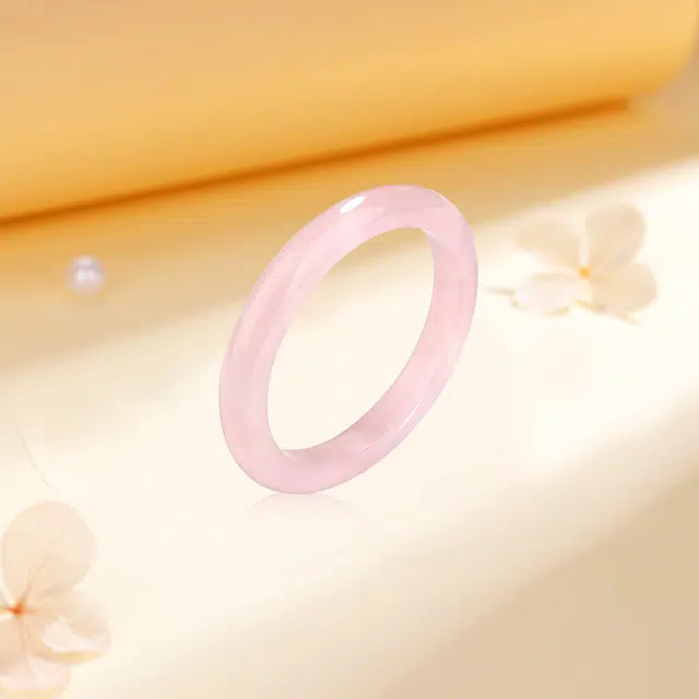 【正缘桃花&转运】 金嘉福 白月光荔枝冻 新中式国风旗袍国服清冷粉晶美人镯条高级感招财梦幻飘花招 贵妃镯#好运 粉水晶 手镯 女款