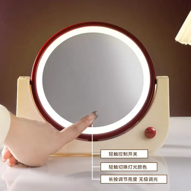 闪闪优品 圆形免打孔 梳妆镜