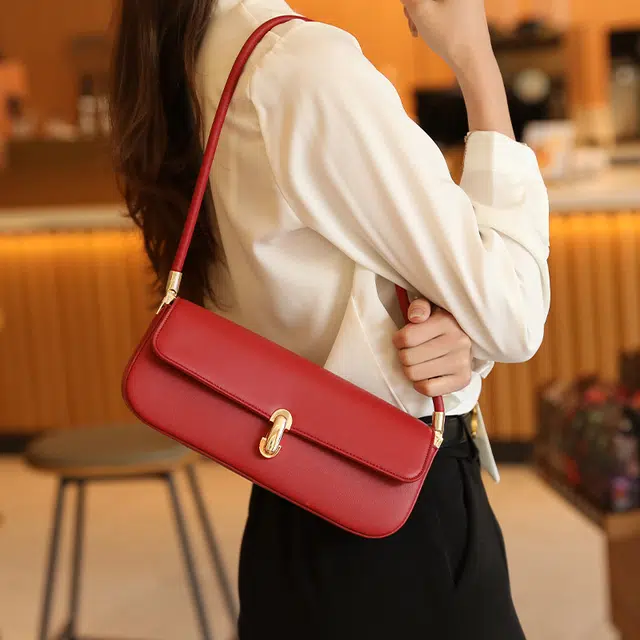 恒源祥 小众设计高级质感通勤 超纤合成革 单肩包 女款 多色