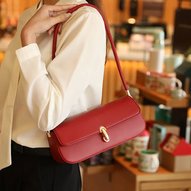 恒源祥 小众设计高级质感通勤 超纤合成革 单肩包 女款 多色