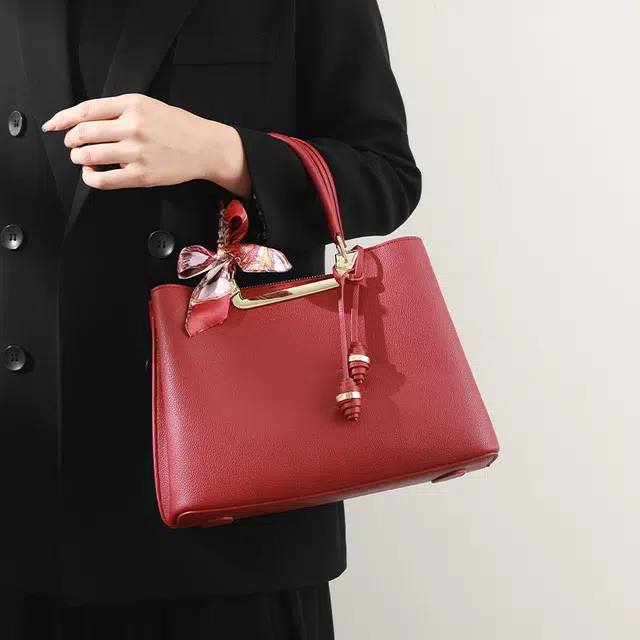 恒源祥 时尚百搭大气高级感通勤 超纤合成革 单肩手提包 女款 多色