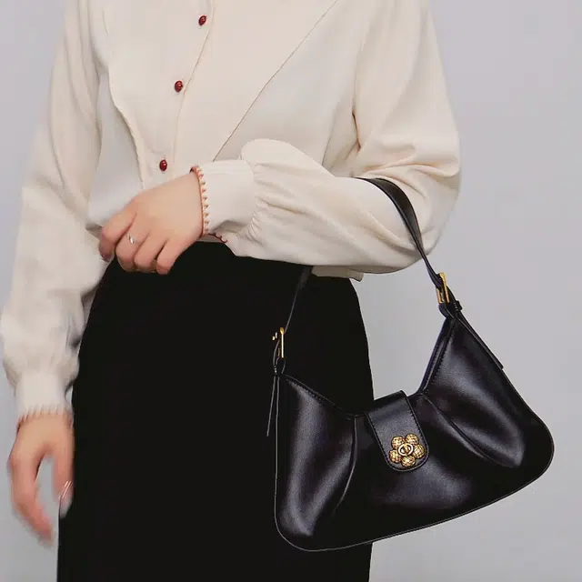 恒源祥 简约百搭时尚潮流手提包 人造革 单肩包 女款