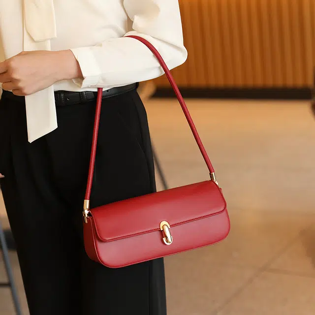 恒源祥 小众设计高级质感通勤 超纤合成革 单肩包 女款 多色