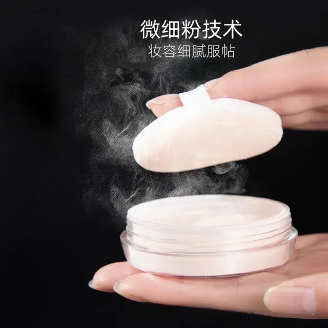 婷美 轻薄透气亮采散粉蜜粉 控油丝绒缎面自然 不卡粉不脱妆保湿定妆粉底液隔离持久提亮肤色无瑕气色滋润素颜自然遮瑕防水彩妆套装
