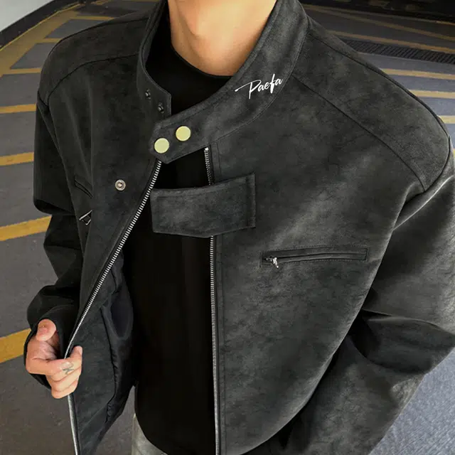 PAEFA Cleanfit PU Leather Jacket