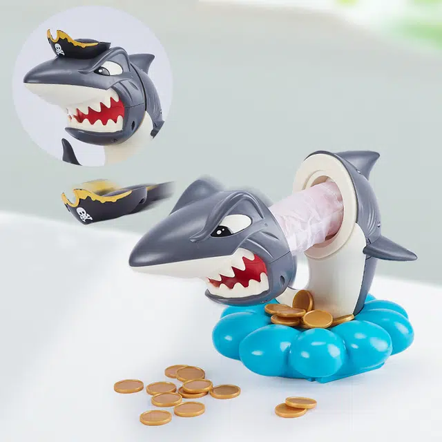 萌吉码 别偷鲨鱼金币 整蛊玩具