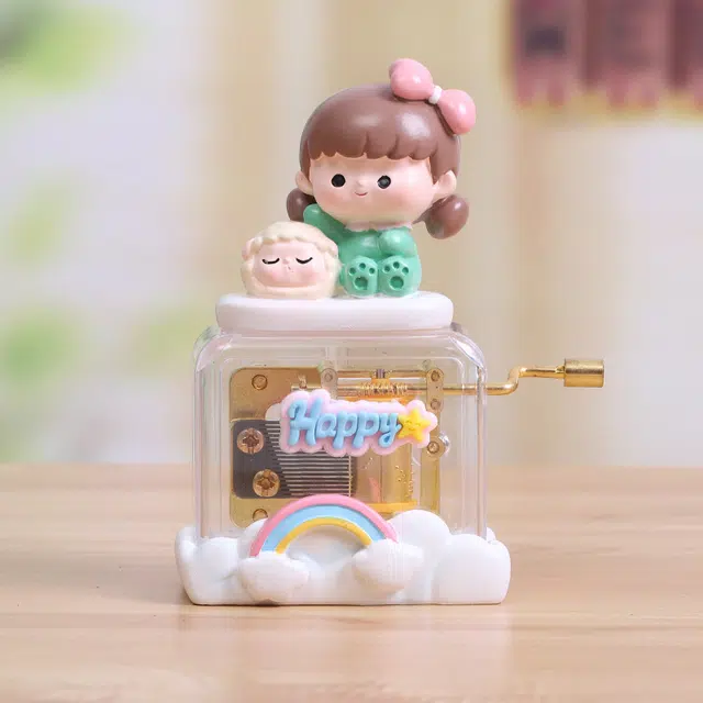 萌吉码 可爱少女装饰音乐生日八音盒 其他静态模型