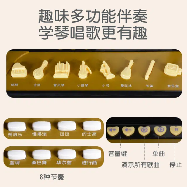 萌吉码 多功能电子琴 儿童钢琴