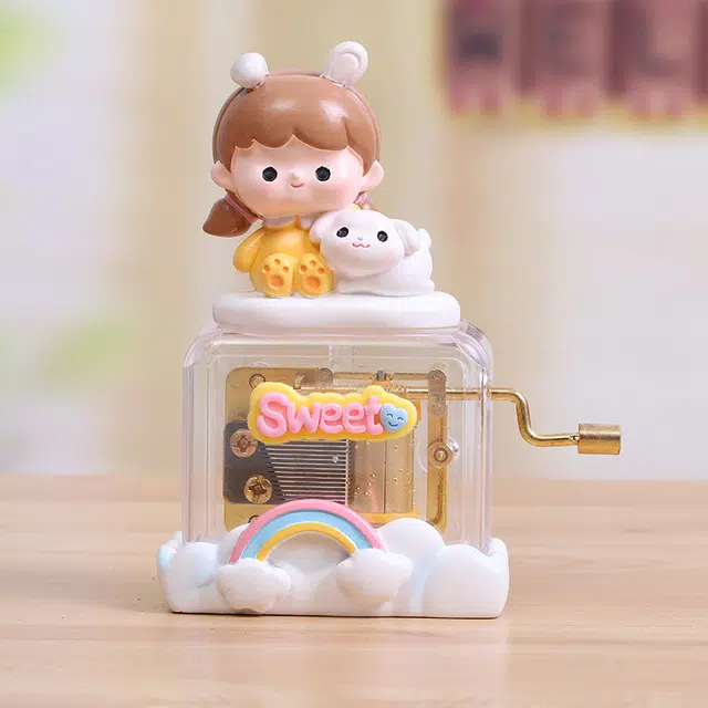 萌吉码 可爱少女装饰音乐生日八音盒 其他静态模型