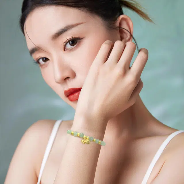 醉倾城 柿柿如意 本命年好运柿子莲蓬转运串 万事如意小众新中式国潮风 日常优雅气质百搭 生日纪念日送礼 和田玉手串 青玉 女款