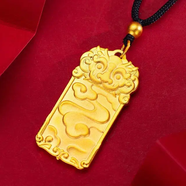 醉倾城 祥云麒麟平安无事牌 新中式国潮复古轻奢精致高级感 合金 项链 男女同款情侣款