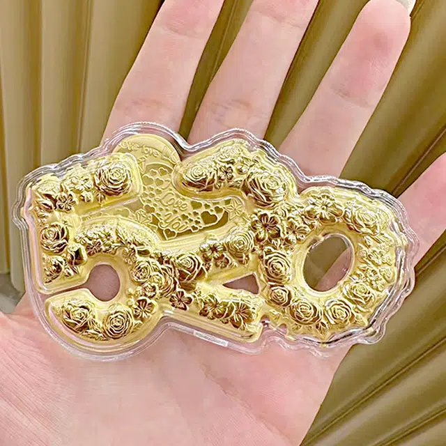 中兆珠宝 浪漫 时尚精致小众新潮设计感温柔甜美 浪漫告白收藏 合金 贴片 男女同款情侣款