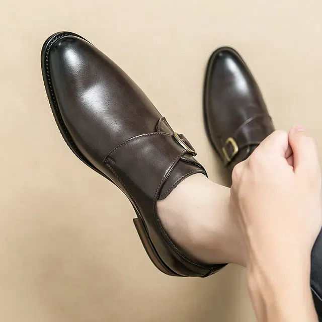 健牌 时尚潮流休闲 正装皮鞋 男款