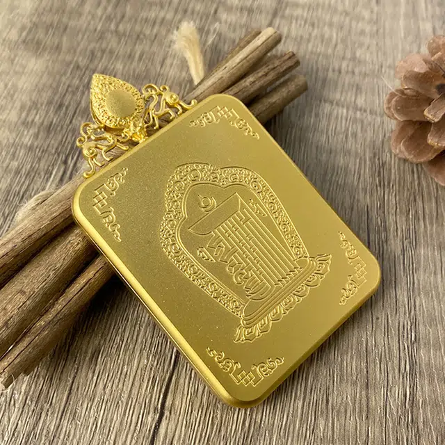 【五路财神来敲门】 玉临门 事业爆棚 升职加薪 高薪长伴 事业有成 平步青云唐卡复古民族风手工绳#好运 合金 项链 男女同款情侣款