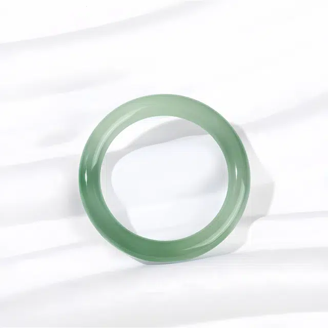 玉临门 新中式复古国潮风天青冻冰透款高级感 玉髓 玉石手镯 女款