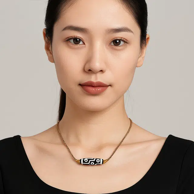 【百无禁忌百财来】 玉临门 招财转运 藏式九眼天珠手工编织绳吉祥平安国风百搭佛系挂件 顺利上岸#好运 玛瑙 项链 男女同款情侣款