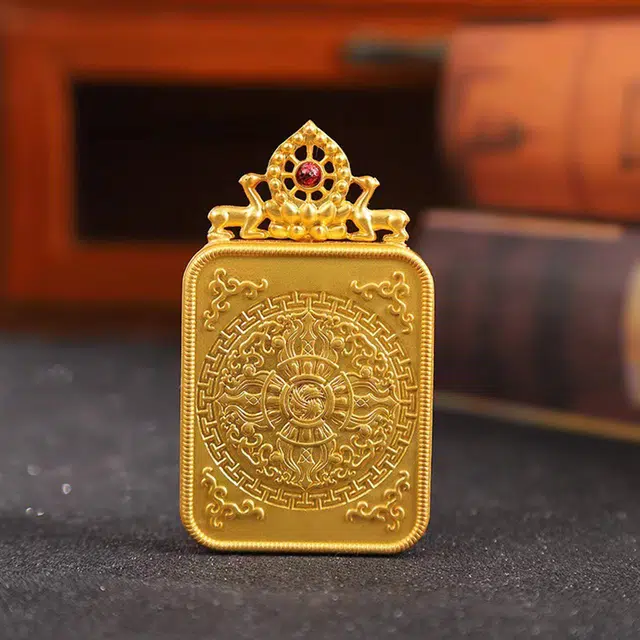 【福星高照交旺运】 玉临门 生肖顺利 本命佛 水逆绝缘体 水逆退散 福录吉样唐卡复古民族风好运 合金 项链 男女同款情侣款