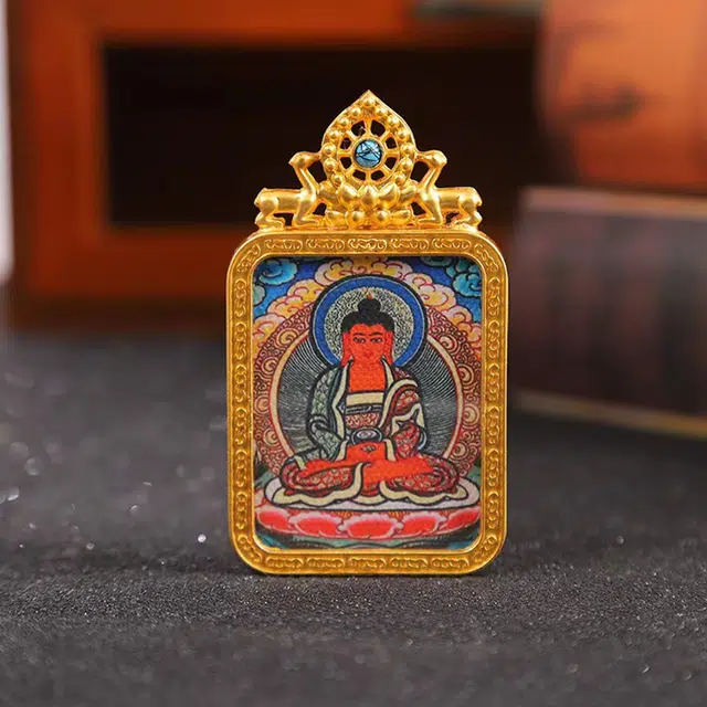 【福星高照交旺运】 玉临门 生肖顺利 本命佛 水逆绝缘体 水逆退散 福录吉样唐卡复古民族风好运 合金 项链 男女同款情侣款