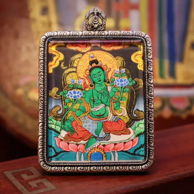 【五路财神来敲门】 玉临门 生肖顺利  本命佛  水逆绝缘体  水逆退散唐卡复古民族风手工绳#好运 合金 项链 男女同款情侣款