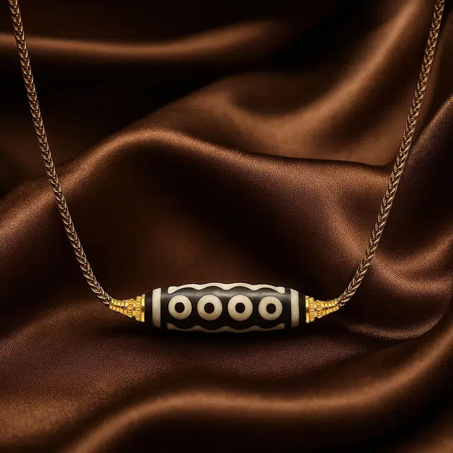 百无禁忌百财来 玉临门 招财转运藏式七眼天珠手工编织绳吉祥平安百搭佛系挂件 阖家欢乐#好运 玛瑙 项链 男女同款情侣款