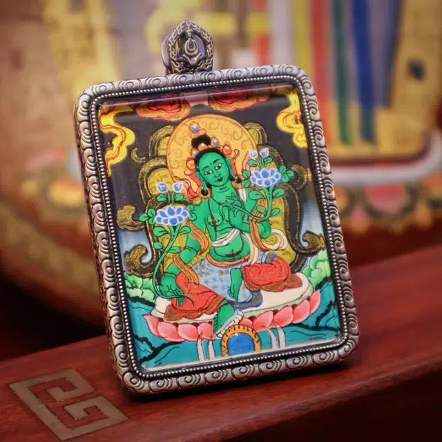 【五路财神来敲门】 玉临门 生肖顺利  本命佛  水逆绝缘体  水逆退散唐卡复古民族风手工绳#好运 合金 项链 男女同款情侣款
