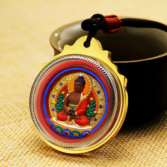 【五路财神来敲门】 玉临门 福气满满 锦上添花 时来运转 八大守护神唐卡复古民族风手工绳#好运 合金 项链 男女同款情侣款