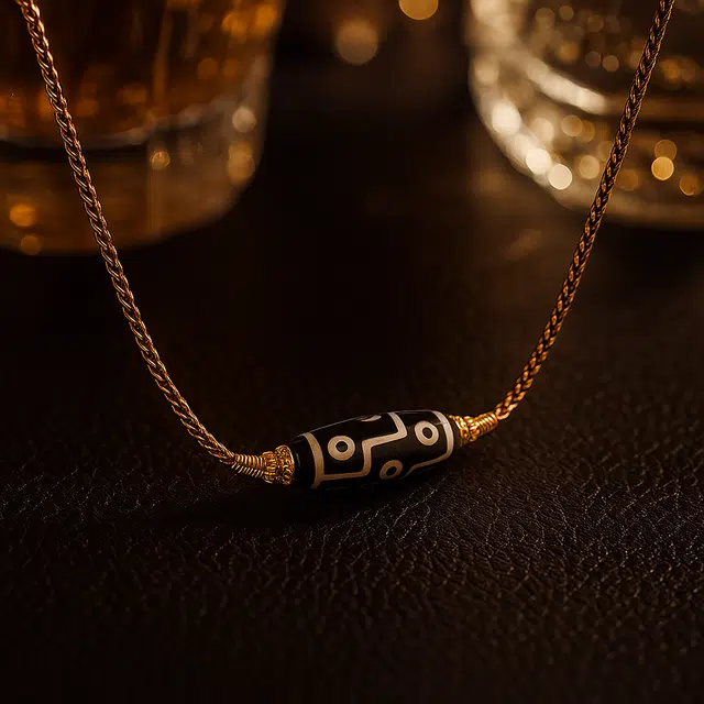 【百无禁忌百财来】 玉临门 招财转运 藏式九眼天珠手工编织绳吉祥平安国风百搭佛系挂件 顺利上岸#好运 玛瑙 项链 男女同款情侣款