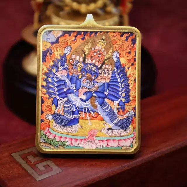 【五福临门财运通】 玉临门 生肖顺利  本命佛  水逆绝缘体  水逆退散  福录吉样唐卡复古民族风手工绳#好运 合金 项链 男女同款情侣款