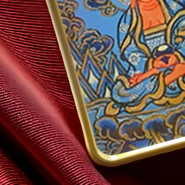 【发财的风吹不停】 玉临门 生肖顺利 本命佛 水逆绝缘体 水逆退散 福录吉样唐卡复古民族风手工绳#好运 合金 项链 男女同款情侣款