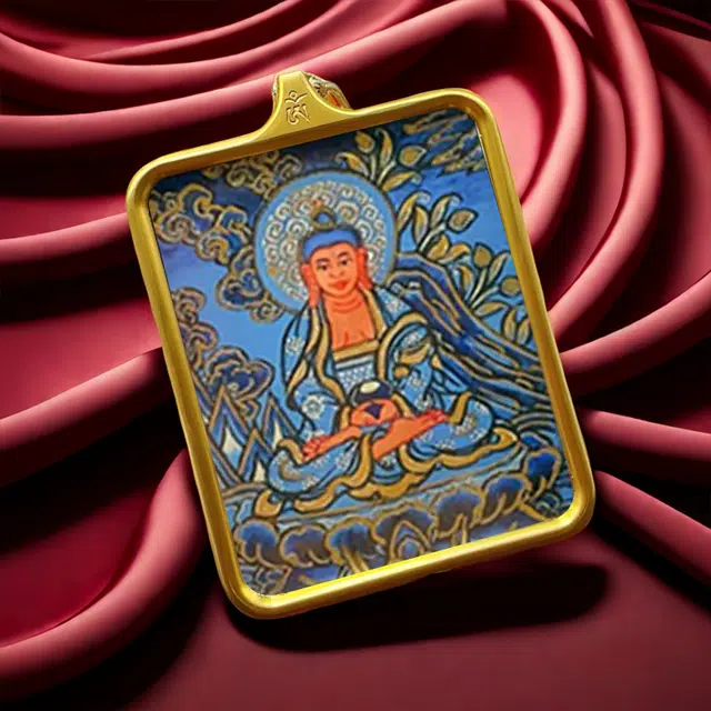 【发财的风吹不停】 玉临门 生肖顺利 本命佛 水逆绝缘体 水逆退散 福录吉样唐卡复古民族风手工绳#好运 合金 项链 男女同款情侣款