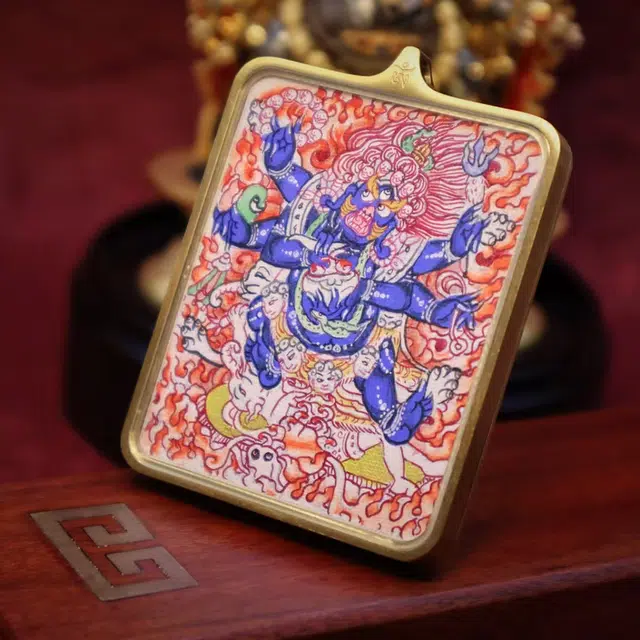 【五路财神来敲门】 玉临门 升职加薪 高薪长伴 事业有成 本命佛平步青云复古民族风#好运 合金 项链 男女同款情侣款